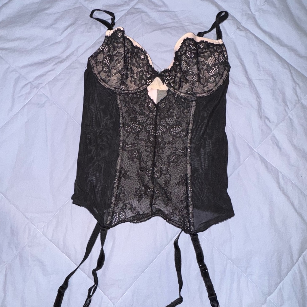 Victoria's Secret Black Lace Bustier